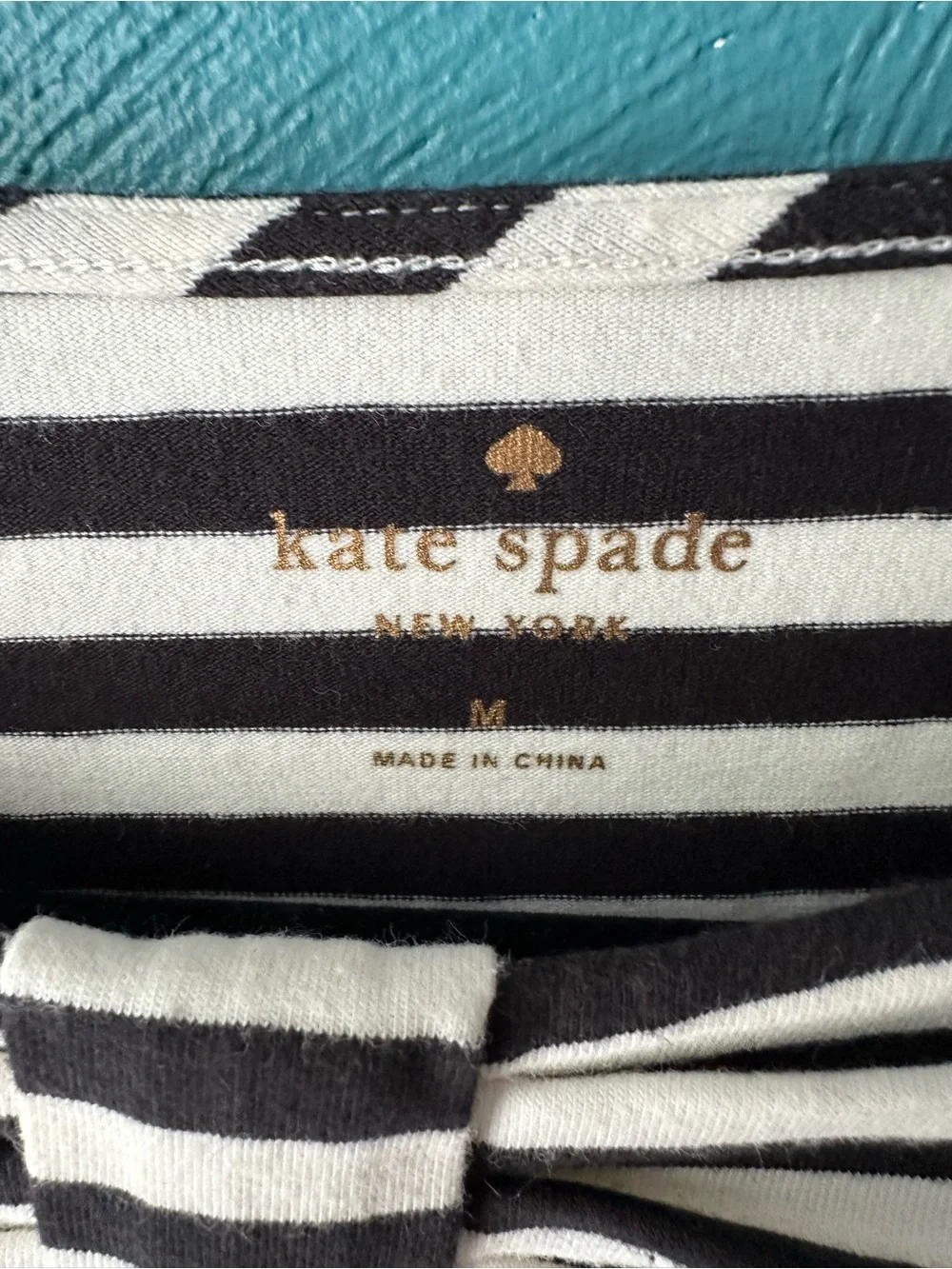Kate Spade black and white Wheaton tee size Medium